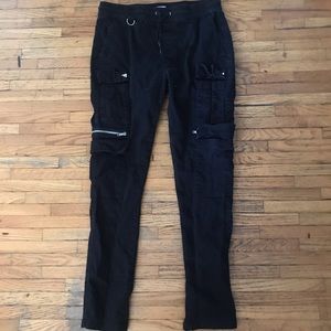 Black cargo pants